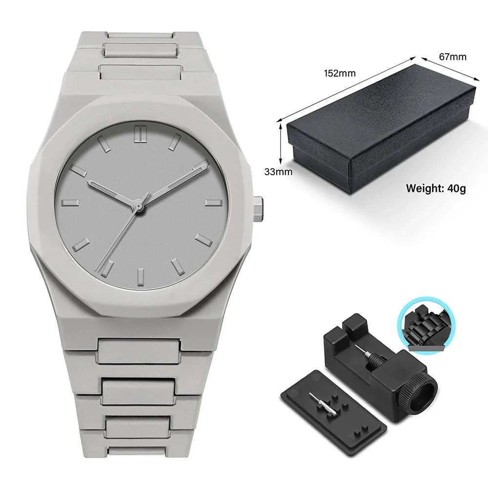Classic men's watch with plastic granules, exquisite business waterproof watch, customizable brand