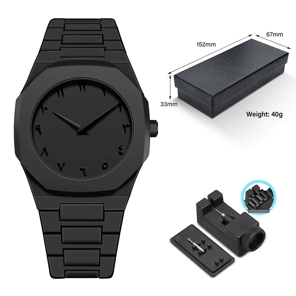Classic men's watch with plastic granules, exquisite business waterproof watch, customizable brand